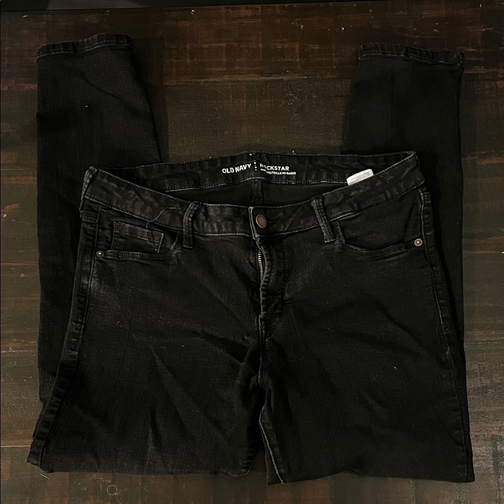 Old Navy Black Skinny Jeans Classic Style - Picture 1 of 4